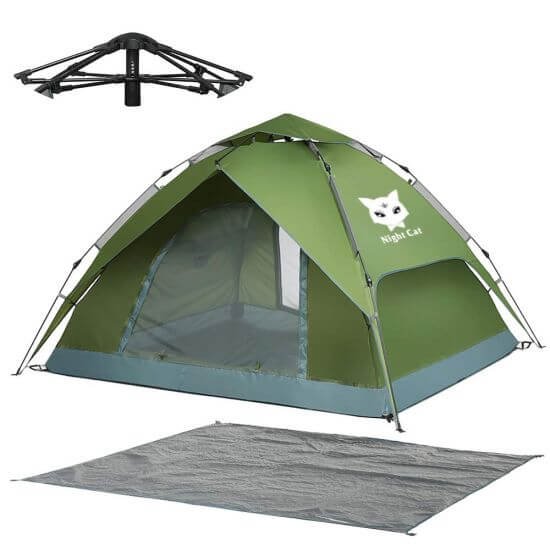 Night Cat Waterproof Pop Up Tent