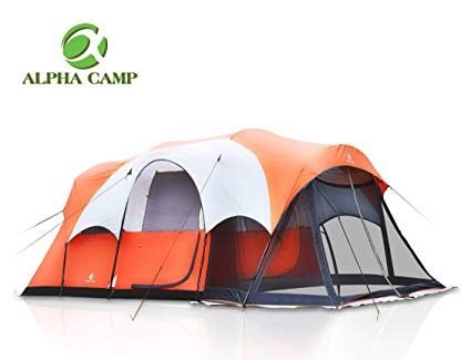 Alpha Camp 6 Person Tent with Screen Room