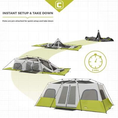 Easy Setup CORE 12 Person Instant Cabin Tent