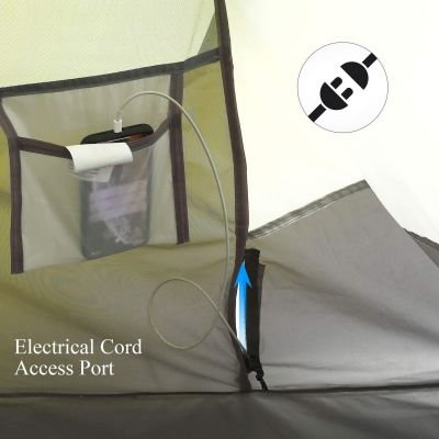 Electrical cord access Hui Lingyang Pop Up Tent