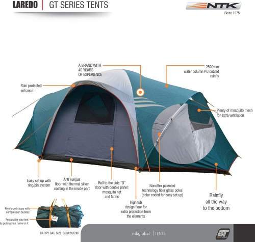 NTK Laredo GT 9 Person Tent