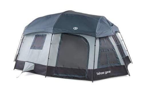 Tahoe Gear Ozark 3 Room Large Family Cabin Tent