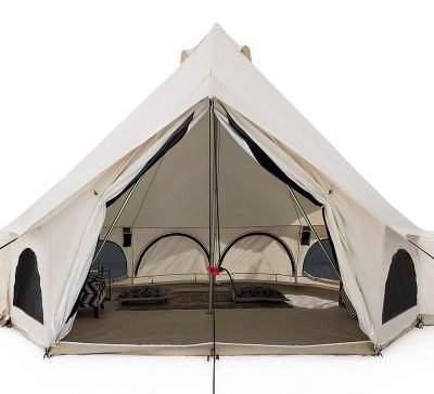 White Duck Premium Canvas Bell Tent with Stove Jack