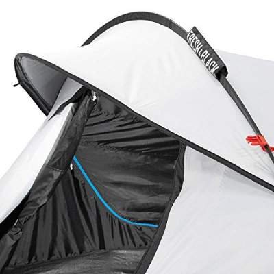 blacked out rooms quechua pop up tent