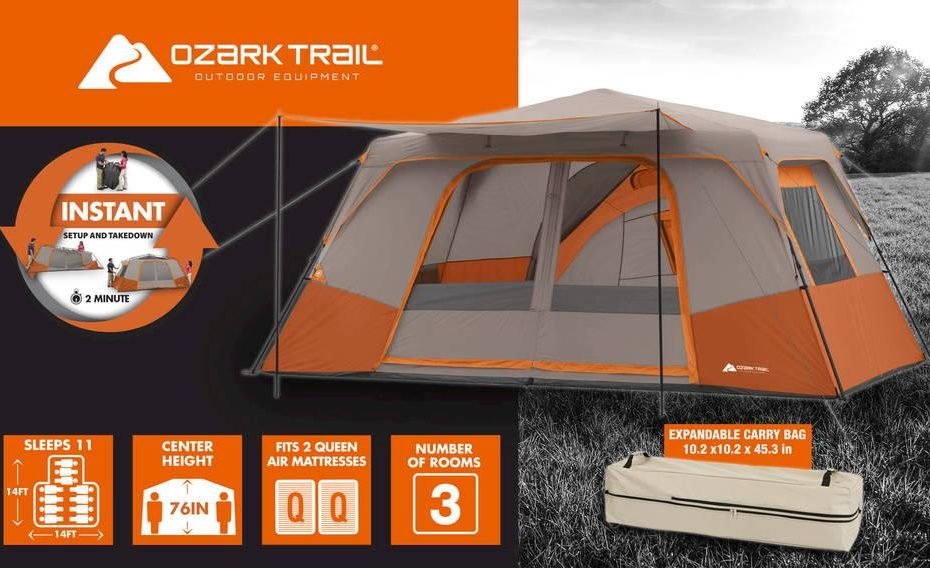 Ozark Trail 11 Person Instant Cabin Tent Review