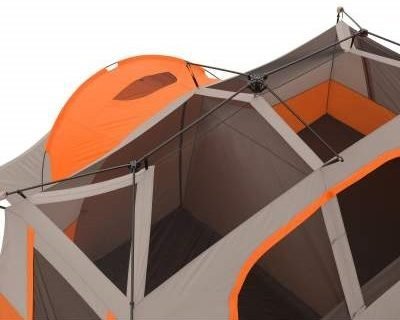 close up of private room ozark 11 person tent