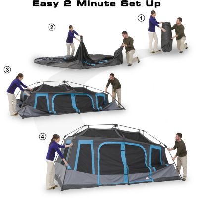 picthing the Ozark Trail tent