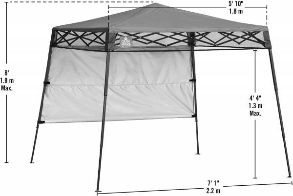 Quik Shade Canopy Dimensions