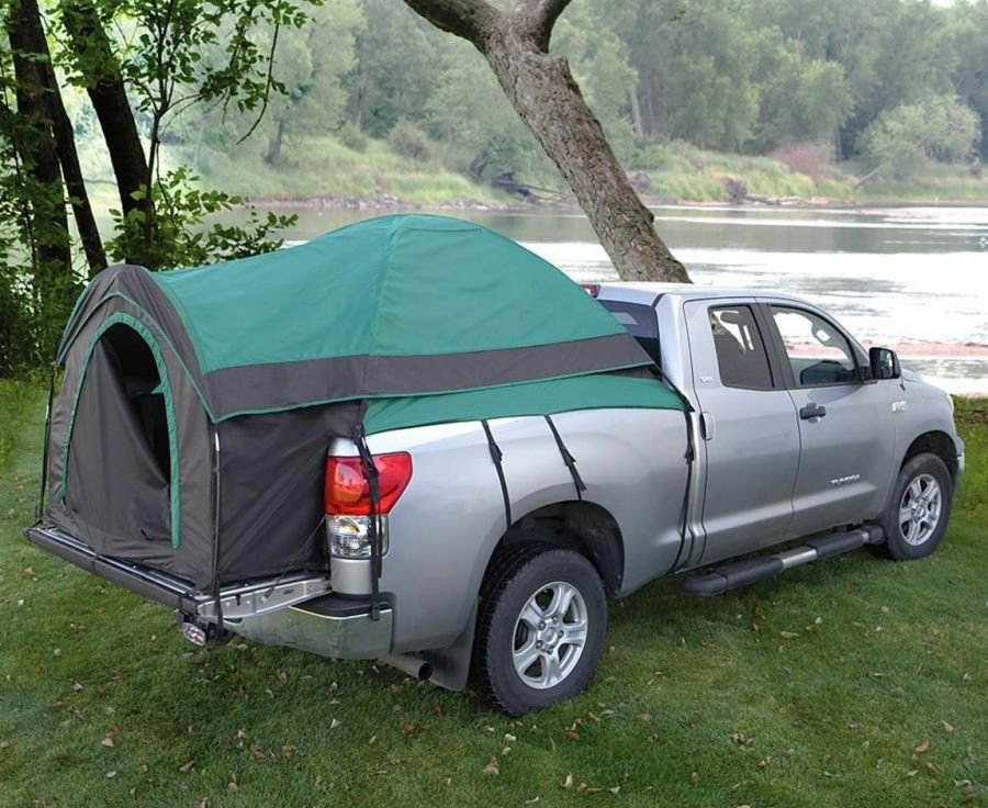 Guide Gear Full Size Truck Tent for Camping, Camp Tents for Pickup Trucks,  Fits Truck Bed Length 79-81, Waterproof Rainfly Included, Sleeps 2 