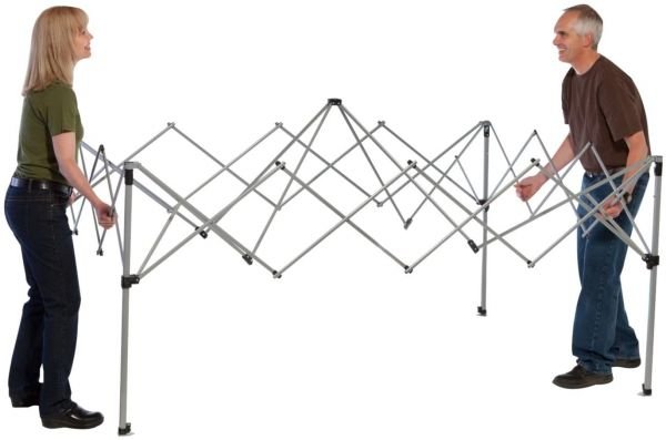 Coleman Instant Canopy setup step 1