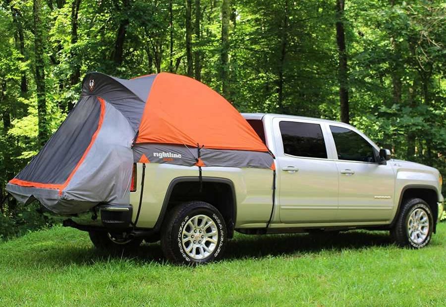 full sized rightline gear truck tent on ford truck