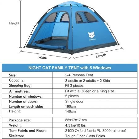 night cat tent details