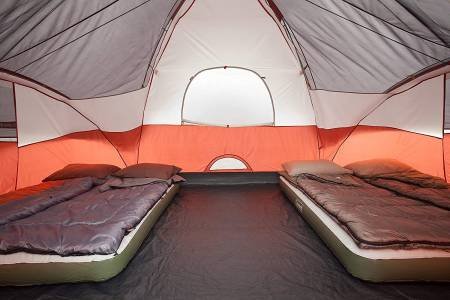 Red Canyon Tent sleeping area