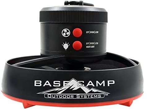 BaseCamp Tent Fan with LED Light